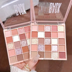 25 Colors Eyeshadow Palette High Gloss Cement Grey Rose Brown Color Tone Matte Glitter Daily Makeup Dry Rose Eyeshadow For Music