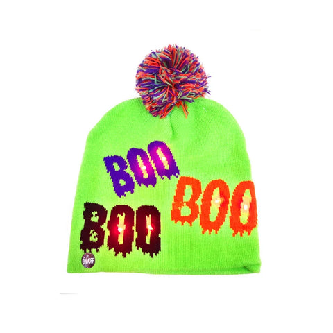 NEW 50 Designs LED Christmas Hats Beanie New Year Knitted Illuminate Warm Hat Christmas Tree Snowman Kids Adults Hat