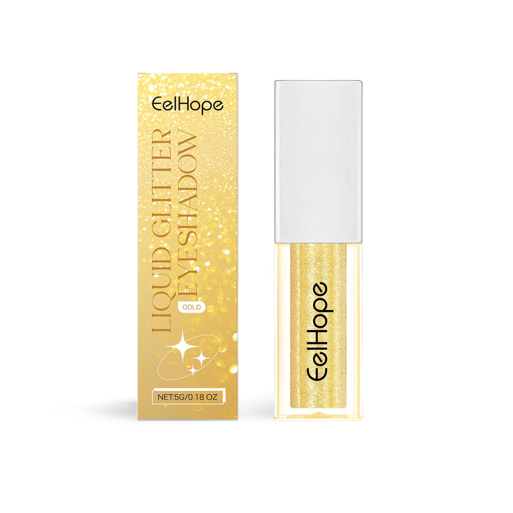EELHOPE Shiny Eyeshadow Liquid Multi Color Non-irritating Smooth Texture Enhance Eye Luster Easy To Apply Lasting Eyeshadow