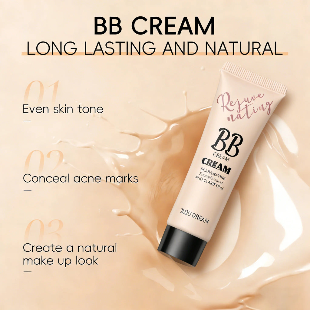 BB - Cream, Isolation Cream, Liquid Foundation, Moisturizing, Oil Control, Long-Lasting Makeup, Milk, Dry Skin Unisex No Powder