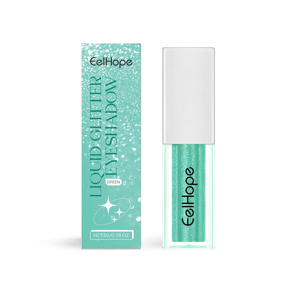 EELHOPE Shiny Eyeshadow Liquid Multi Color Non-irritating Smooth Texture Enhance Eye Luster Easy To Apply Lasting Eyeshadow