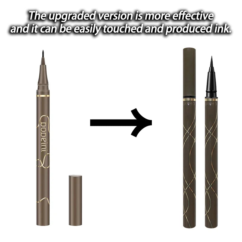 0.05mm slim eyeliner is smooth and durable, slim, quick-drying, long-lasting eyeliner, 4 colors, waterproof, non-smudging