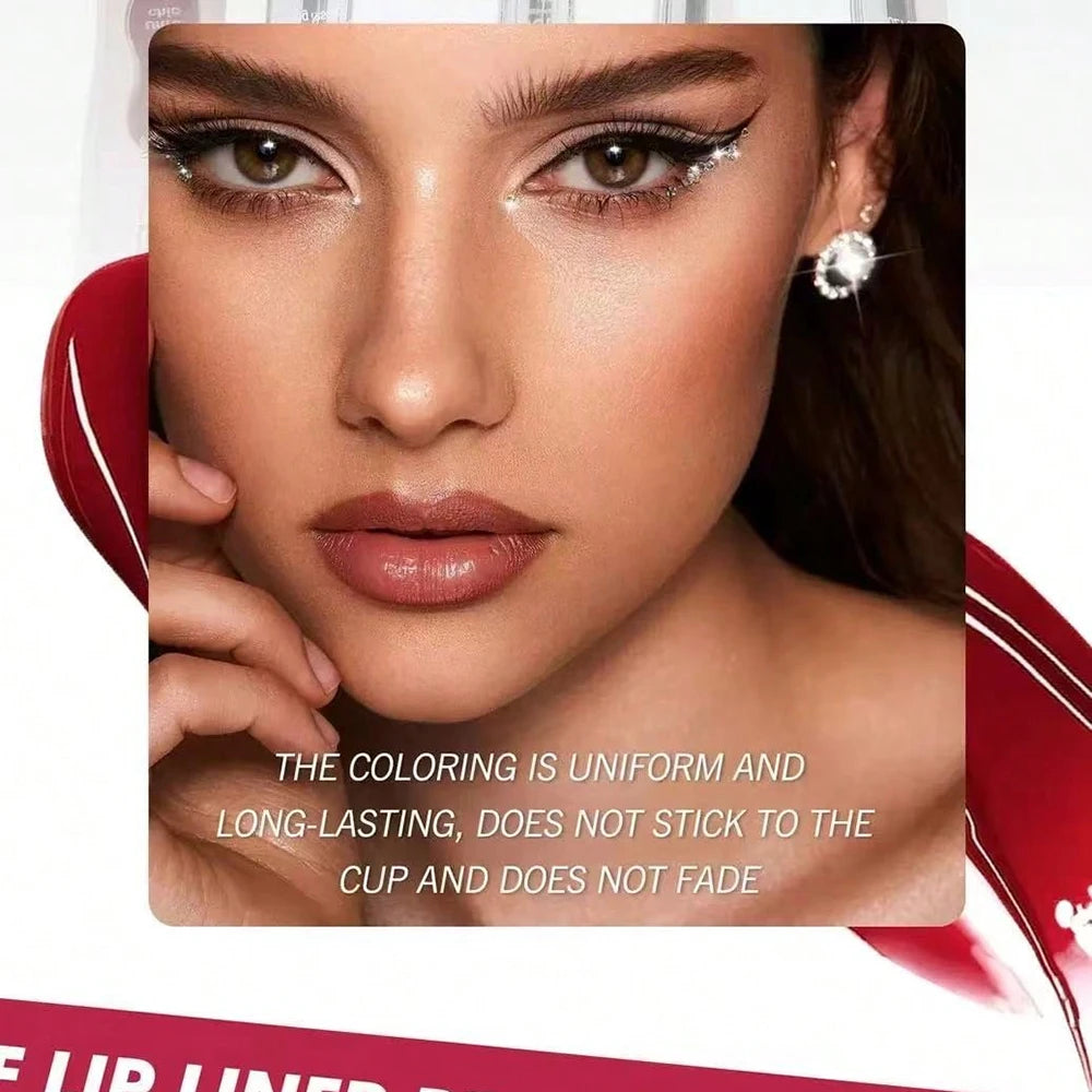 Waterproof Lip Liner Peel Off Tattoo Lipgloss Waterproof Long Lasting Matte Lip Contour Tear-off Lips Stain Cosmetics
