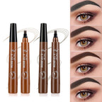 Four-Pronged Eyebrow Pencil Waterproof Long-Lasting Non-Decoloring Four-Pronged Wild Eyebrow Pencil Liquid Water Eyebrow Pencil