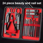 Nail Claw Set High Quality Full Set 24-Piece Set Nail Clippers Household Beauty Tools Ear Digger Dead Skin Cutting Pedicure Tool