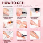 8PCS/Set Poly Extension Gel Set Nail Art Polygels Kit Clear White Color Nail UV Gel Tip Form Acrylic Nail Gel Slice Brush Kit
