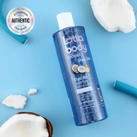 Lottabody Style Me Texturizing Setting Lotion 12oz - Long-Lasting Hold, Adds Shine, Perfect for Styling, Curling & Setting Hair