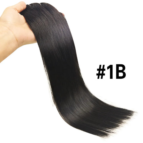 8pcs Brazilian Human Hair Clip-In Extensions Straight Natural Black Hair Extensions 100% Human Hair Clip-In with 18 Clips 120G