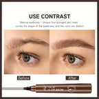 Four-Pronged Eyebrow Pencil Waterproof Long-Lasting Non-Decoloring Four-Pronged Wild Eyebrow Pencil Liquid Water Eyebrow Pencil