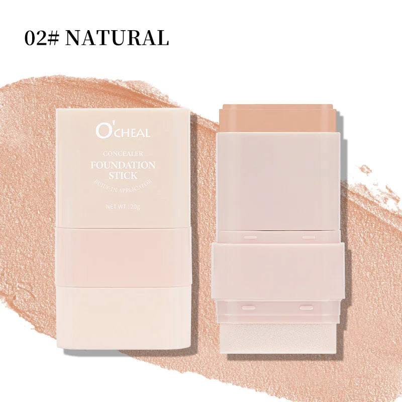 O'cheal Two In One Concealer Foundation Stick Facial Matte Waterproof Bronzer Contouring Face Coverage Moisturizing Makeup Cream