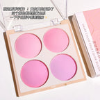 Smart 4-Color Matte Blush Palette – Natural Glow, Easy to Blend, Lightweight Cheek Color for Nude Makeup & Festival Looks