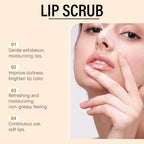 Ouhoe 50g Turmeric Lip Scrub Moisturizing Clean Dead Skin Exfoliating Plumping Lip Improve Dry Anti Crack Nourishing Lip Scrub