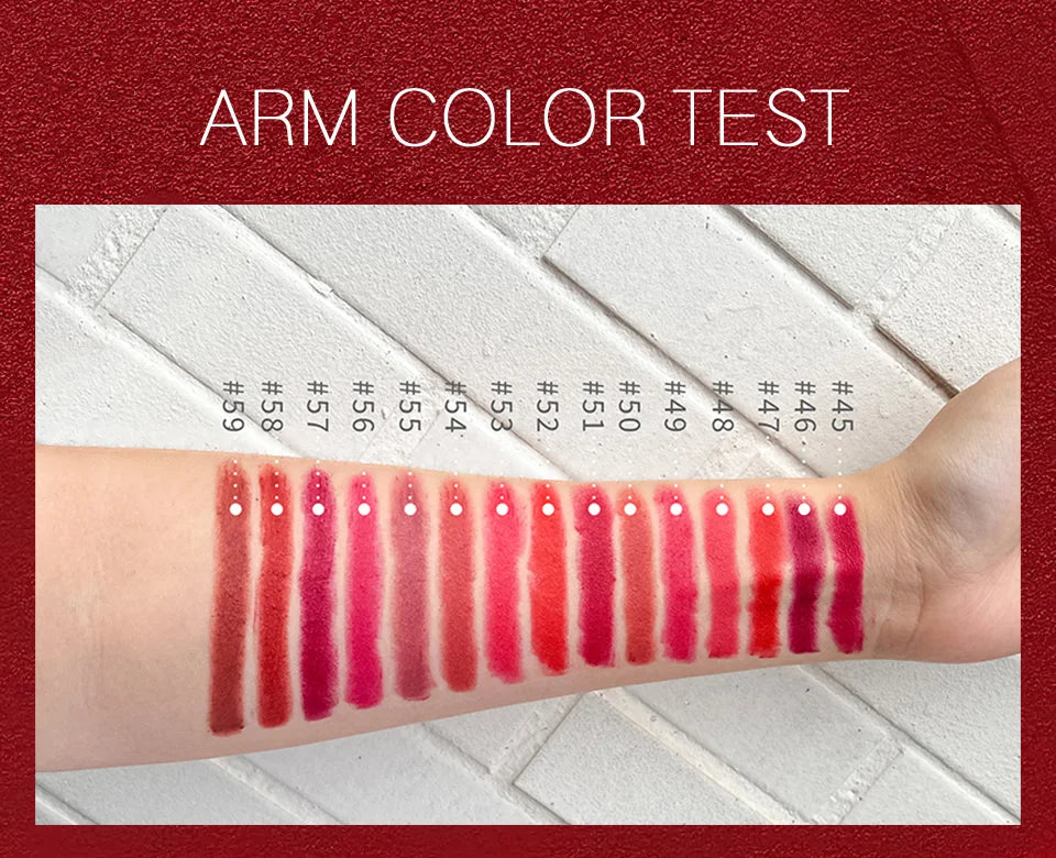 CHARMACY Matte Luxury Velvet Lipstick Waterproof Long-lasting High Quality Korean Lipsticks Lips for Women Makeup Cosmetic