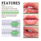 Hoygi 10pcs Aloe Exfoliating Lip Mask Plumping Moisturizing Repairing Smooth Lip Remove Cuticle Dead Skin Gloss Plumper Lip Mask