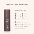 Eyebrow Stamp Stencil Kit - 1 Pcs Eye Brow Stamp Shaping Kit Long-Lasting Waterproof, Eyebrow Makeup Brow Shape with 10 PCS
