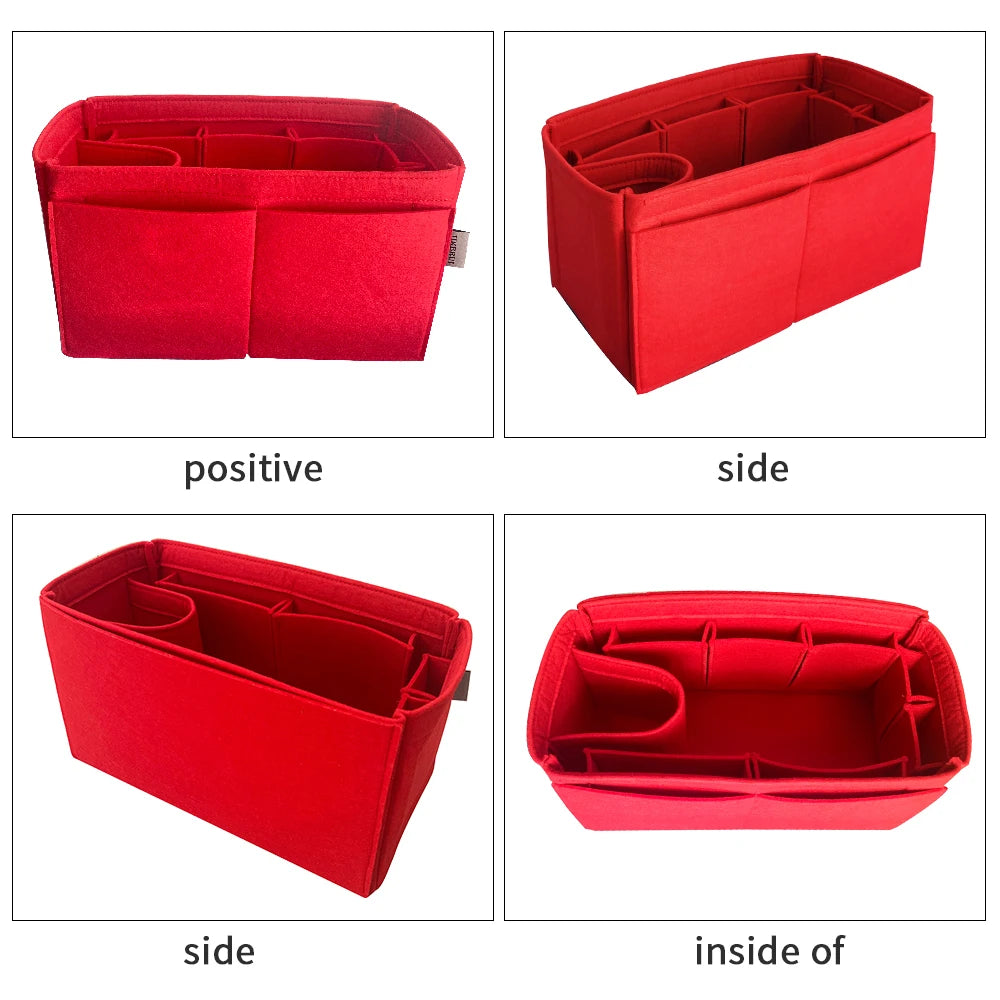 For H Birkin 25 30 35 40 Organizer Insert Bags Organizer Makeup Handbag Organize Portable Cosmetic base shape-handmade