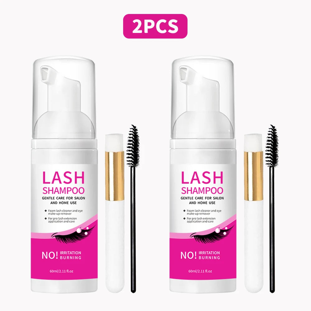 Eyelash Cleanser Gentle and non-irritating formula Deep Clean Cleanser For Makeup Tools Mascara Remover Salon Home Use Rich foam