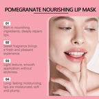 Eelhoe 10g Red Pomegranate Lip Sleeping Mask Moisture Lip Gloss Nourish Cracked Dry Lips Lightening Fine Lines Plumping Lip Mask