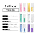 EELHOPE Shiny Eyeshadow Liquid Multi Color Non-irritating Smooth Texture Enhance Eye Luster Easy To Apply Lasting Eyeshadow