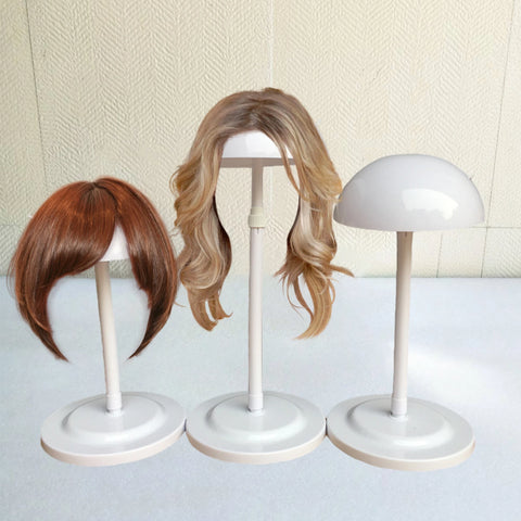 1 Pcs Wig Head Stand 25-48cm Adjustable Mushroom Top Hat CAPs Display Holder Non Slip for Salon Styling Display  Drying