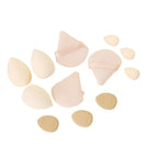 1 Set of Beauty Egg Deep Purple/beige/pink, Triangle and Beauty Egg Sponge, Suitable for Mixing and Shaping
