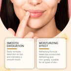 Ouhoe 50g Turmeric Lip Scrub Moisturizing Clean Dead Skin Exfoliating Plumping Lip Improve Dry Anti Crack Nourishing Lip Scrub