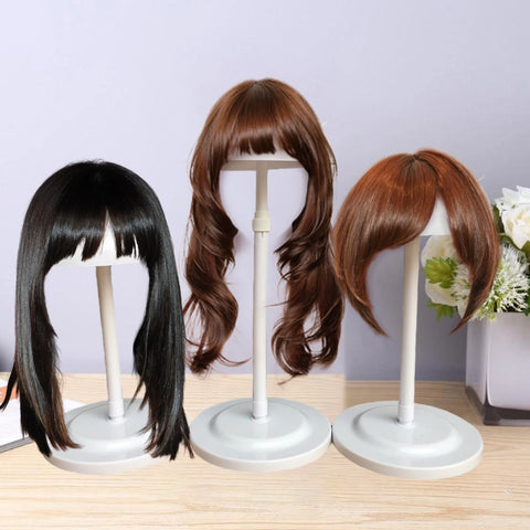 1 Pcs Wig Head Stand 25-48cm Adjustable Mushroom Top Hat CAPs Display Holder Non Slip for Salon Styling Display  Drying