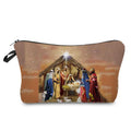 Personally Kind Lady Mom Pattern Women's Cosmetic Bag Customizable Makeup Bags Travel Toiletry Bag Beautiful Goddess Child Print