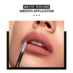 12Color Matte Lipstick Lipliner Kit  Velvet Lip Pencil Red Brown Lip Shadow Contour Tint Long Lasting Lip Liner Set