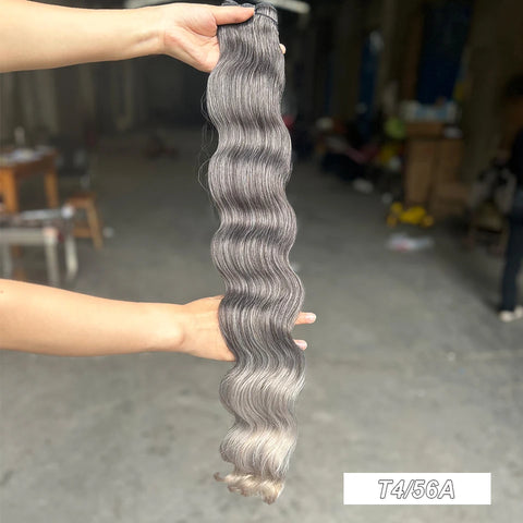 Magicae 200g/Pc Chocolate Brown M816 Blond 27/613 Gray M888 High Temperature Synthetic Hair Extension 30Inch Body Wave Bundles
