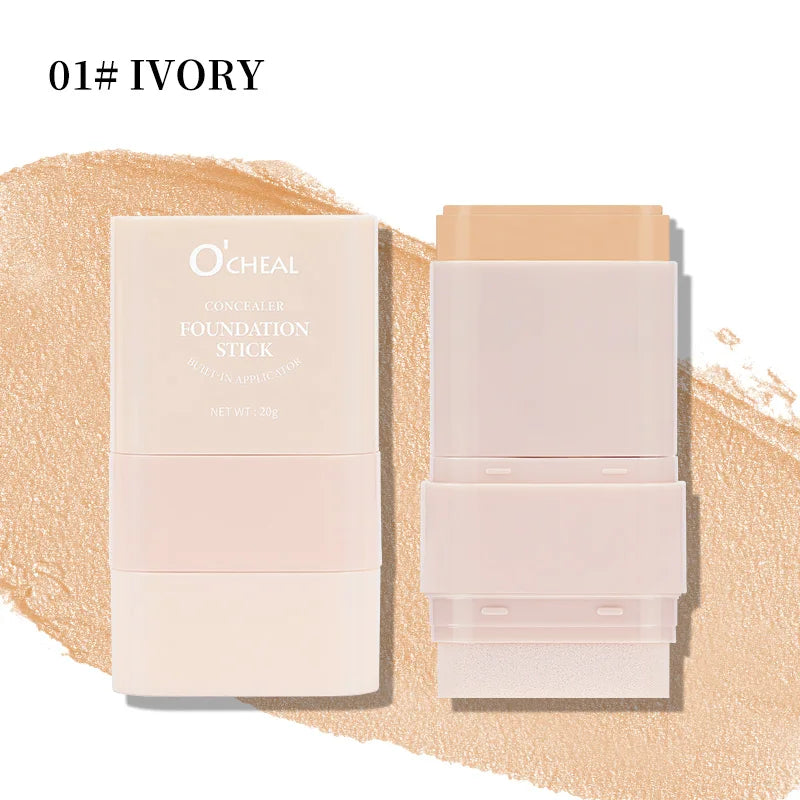 O'cheal Two In One Concealer Foundation Stick Facial Matte Waterproof Bronzer Contouring Face Coverage Moisturizing Makeup Cream