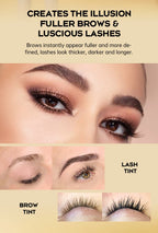 Gollee Classic Black Natural Lash and brow Tinting Set Lasting Waterproof Eyelash Fast Tint Kit Enhancers Easy Dye Makeup Tools