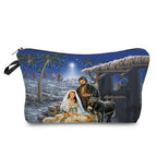 Personally Kind Lady Mom Pattern Women's Cosmetic Bag Customizable Makeup Bags Travel Toiletry Bag Beautiful Goddess Child Print