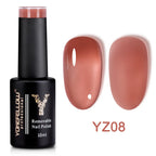 YOKEFELLOW 10ml Jelly Nude Gel Nail Polish High Quality Translucent Pink Nail Gel Varnish Soak Off UV Gel Polish Long Lasting