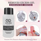 8PCS/Set Poly Extension Gel Set Nail Art Polygels Kit Clear White Color Nail UV Gel Tip Form Acrylic Nail Gel Slice Brush Kit