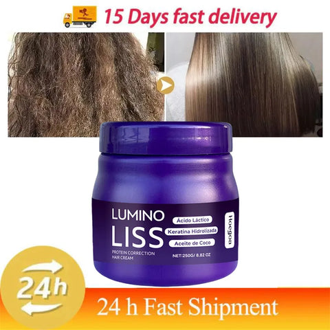 Protein Straightening Cream Nourishes Softens Hair Creating Silky Smooth Hair Repair Frizz Curls Naturally Without Damaging Hair