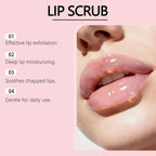 EELHOE Strawberry Lip Scrub to Remove Dark Lips Dead Skin Remover Lip Exfoliator Smooth Skin Care Moisturizing Lip Balm Scrub
