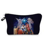 Personally Kind Lady Mom Pattern Women's Cosmetic Bag Customizable Makeup Bags Travel Toiletry Bag Beautiful Goddess Child Print