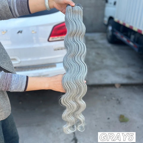 Magicae 200g/Pc Chocolate Brown M816 Blond 27/613 Gray M888 High Temperature Synthetic Hair Extension 30Inch Body Wave Bundles