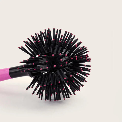 3D Round Hair Brushes Detangling Hairbrush Spherical Ball Brush 360° Round Styling Hair Brush Salon Heat Resistant Hair Combs
