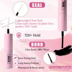 320PCS DIY Lash Kit Fierce 40D | D Curl Dense Manga Clusters 10-18mm | Ultra-Thin Band Individual Cluster Lashes with Bond Seal | Comfortable Home Self-Application Set