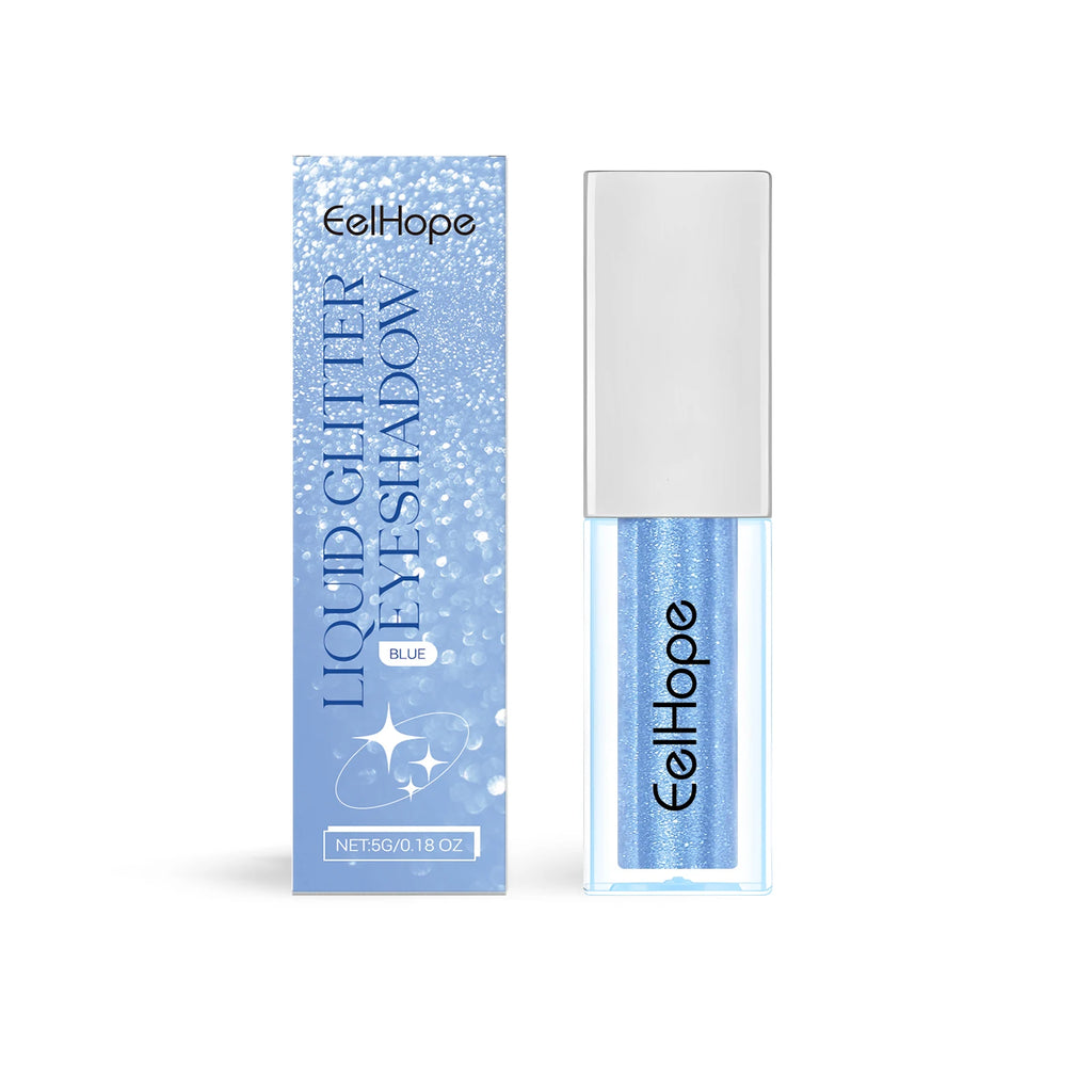 EELHOPE Shiny Eyeshadow Liquid Multi Color Non-irritating Smooth Texture Enhance Eye Luster Easy To Apply Lasting Eyeshadow