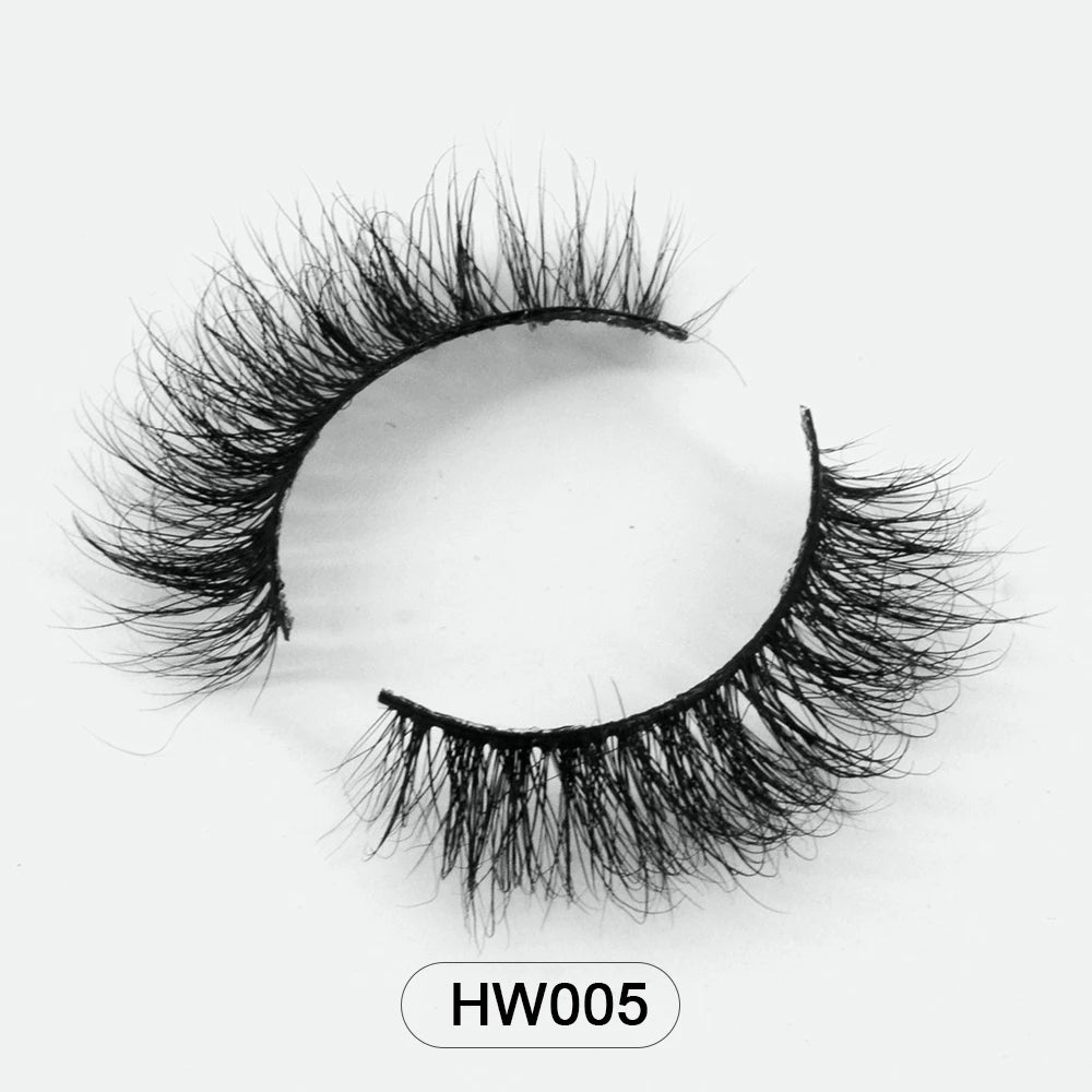 Dropshipping Wholesale Natural Wispy 3d Mink False Lashes Makeup Mink Fake Eyelashes With Soft Band Make-up For Women