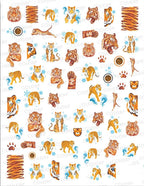 Press on Nails Tiger Symbol Nails Decals Design Fierce Wild Animal Leopard Decoration Manicure Stickers Nails Accessories Tools