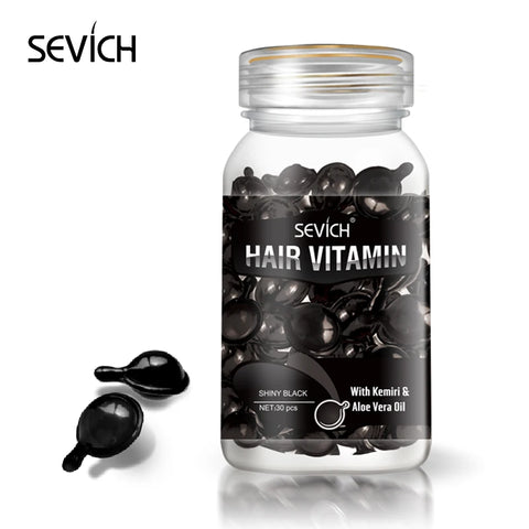 Sevich Mix Hair Vitamin Capsule 30pcs/bottle Keratin Repair Damaged Hair Complex Oil Moroccan Anti-hair Loss Products Hair Care