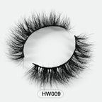 HZJY 10-15mm 3D Real Mink Handmade Crossing Lashes Individual Strip Thick Lash Fake Eyelashes with free paper boxes