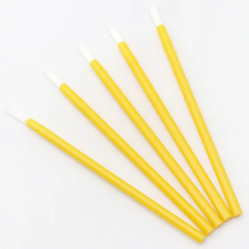 100 pcs Disposable Nylon Fiber Lip Brush Lipstick Wands Clean Applicator lip Gloss Brushes portable Cosmetic women Makeup Tools