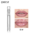 QIBEST Moisturizer Plumper Lip Gloss Long Lasting Transparent Lipgloss Base Watery Luster Glossy Lip Tint Waterproof Lips Makeup