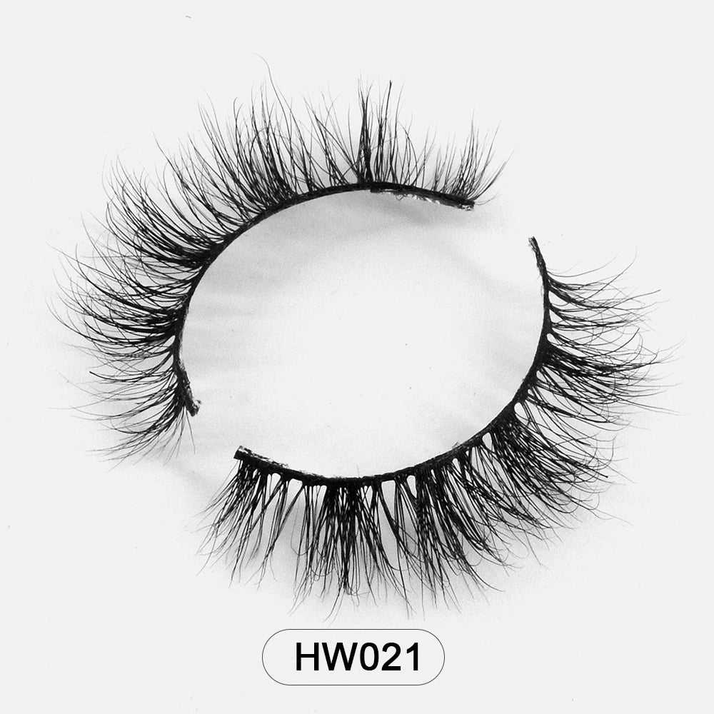 Dropshipping Wholesale Natural Wispy 3d Mink False Lashes Makeup Mink Fake Eyelashes With Soft Band Make-up For Women