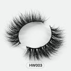 HZJY 10-15mm 3D Real Mink Handmade Crossing Lashes Individual Strip Thick Lash Fake Eyelashes with free paper boxes